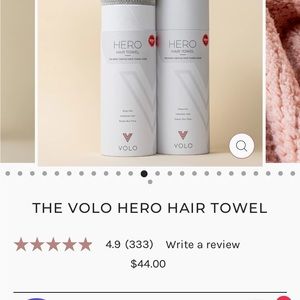 Volo hair towel originally $44, not used but washed!